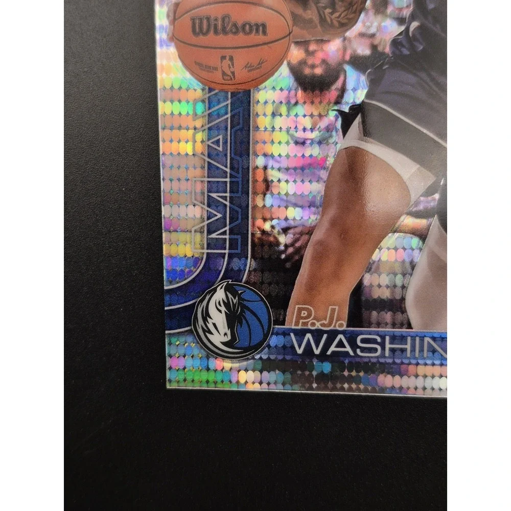 2025-26 Topps Chrome PJ Washington #19 Pulsar Refractor MISCUT RARE Mavericks